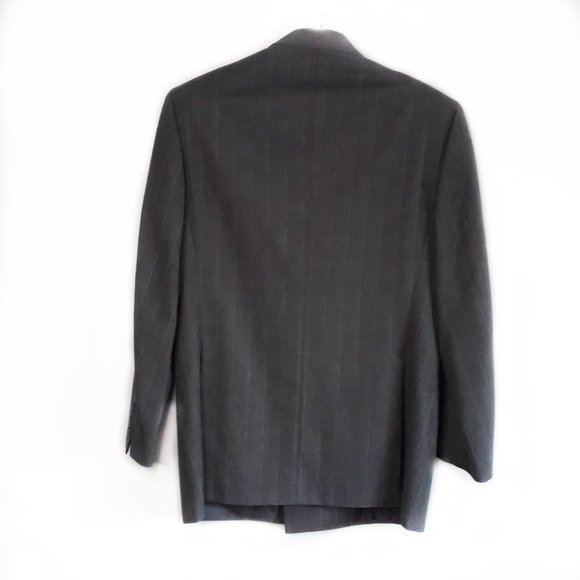 BRIONI men's suit 100% wool double breasted grey - Picture 3 of 16